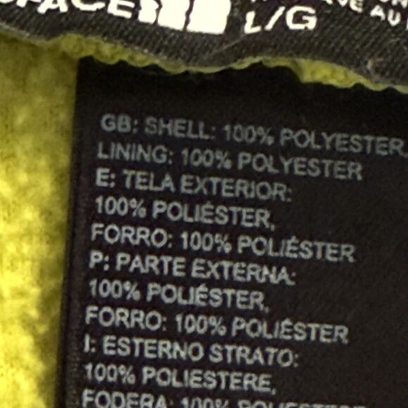 The North Face Fleece 1/4 Zip Pullover Womens Sz Large Shaped Kangaroo Pocket - Picture 10 of 11